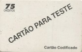 CARTÃO DE TESTE - AGUIA NO VERSO - CARIMBO AL